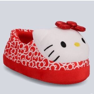 Toddler Hello Kitty by Sanrio- Slide Slippers - Red 9T-10T